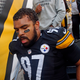 Image for article titled Cam Heyward Challenges The NFL On His Cancer-Awareness Eye Black